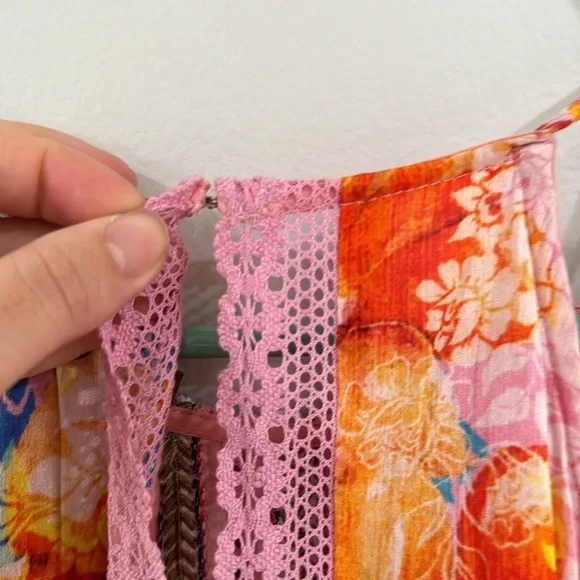 Anthropologie Floral Maxi Dress - Pink and Multicolor - Picture 7 of 8